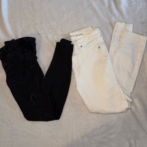 Articles of Society Black and White Jeans Set